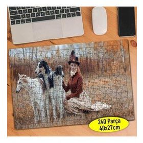 81287996 Rus Borzoy Cinsi Köpek 240 Parça Puzzle Yapboz