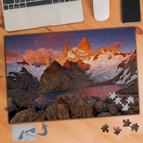 813 Taş Kayalıklar ve Güneş Işığı 240 Parça Puzzle Yapboz Tablo