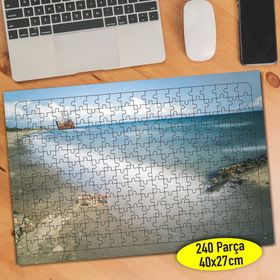 816211 Eski Rustik Gemi Deniz Manzara 240 Parça Puzzle Yapboz