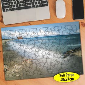 816211 Eski Rustik Gemi Deniz Manzara 240 Parça Puzzle Yapboz