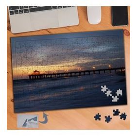 817 Gün Batımında Deniz Manzarası 240 Parça Puzzle Yapboz Tablo