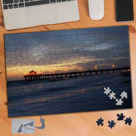 817 Gün Batımında Deniz Manzarası 240 Parça Puzzle Yapboz Tablo