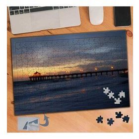 817 Gün Batımında Deniz Manzarası 240 Parça Puzzle Yapboz Tablo
