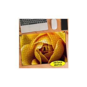 81812742 Açmış Çiçek Zarif Sarı Gül 240 Parça Puzzle Yapboz