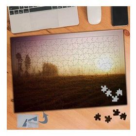 820 Sisli Gökyüzü Kırsal Ova 240 Parça Puzzle Yapboz Tablo