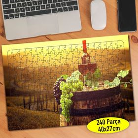 8228 Toskana İtalya Üzüm Şarap Fıçısı 240 Parça Puzzle Yapboz