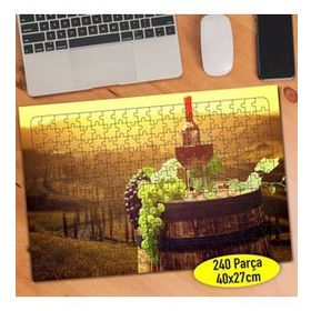 8228 Toskana İtalya Üzüm Şarap Fıçısı 240 Parça Puzzle Yapboz