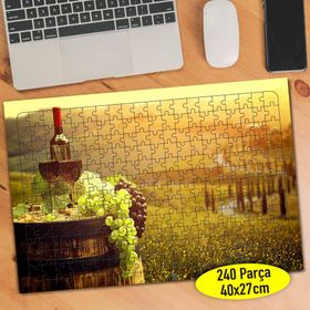 8242 Toskana İtalya Kırmızı Üzüm Şarabı 240 Parça Puzzle Yapboz