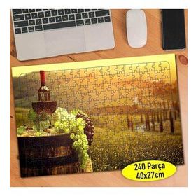 8242 Toskana İtalya Kırmızı Üzüm Şarabı 240 Parça Puzzle Yapboz