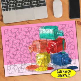 82495009 Rengarenk Ojeler Kuaför Merkezi 240 Parça Puzzle Yapboz