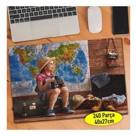 8253 Tatilde Gülümseyen Neşeli Kız 240 Parça Puzzle Yapboz