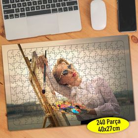 82530963 Güzel Sanatsal Ressam Kadın 240 Parça Puzzle Yapboz