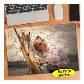 82530963 Güzel Sanatsal Ressam Kadın 240 Parça Puzzle Yapboz