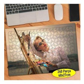 82530963 Güzel Sanatsal Ressam Kadın 240 Parça Puzzle Yapboz