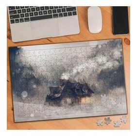 828779 Dağın Ortasında Ev 240 Parça Puzzle Yapboz