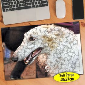 83190928 Rus Borzoy Cinsi Köpek 240 Parça Puzzle Yapboz
