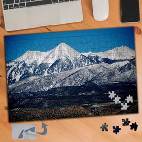 832 Karlı Yüksek Dağ Manzarası 240 Parça Puzzle Yapboz Tablo