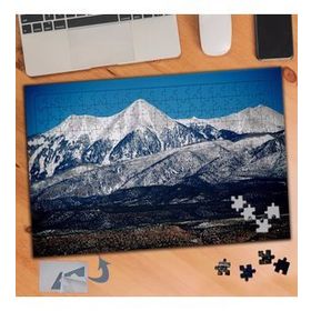 832 Karlı Yüksek Dağ Manzarası 240 Parça Puzzle Yapboz Tablo