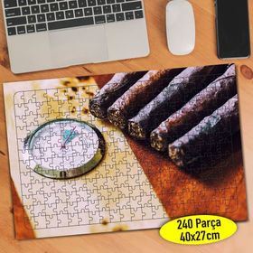83391708 Tobacco Puro ve Pusula 240 Parça Puzzle Yapboz