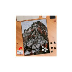 837 Dağ Ağaçlar Tepe 240 Parça Puzzle Yapboz Tablo