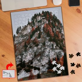 837 Dağ Ağaçlar Tepe 240 Parça Puzzle Yapboz Tablo