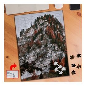 837 Dağ Ağaçlar Tepe 240 Parça Puzzle Yapboz Tablo