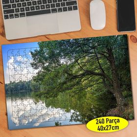 8377 Ukrayna Ormanı Göl Doğa Manzarası 240 Parça Puzzle Yapboz