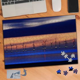 838 Rüzgar Enerjisi Santrali 240 Parça Puzzle Yapboz Tablo