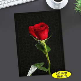 83877241 Kırmızı Dikenli Gül 240 Parça Puzzle Yapboz