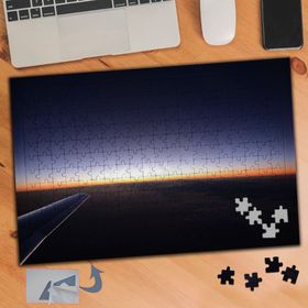 840 Uçaktan Şehir Gece Manzarası 240 Parça Puzzle Yapboz Tablo