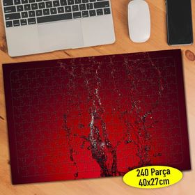 84154477 Kırmızı Zeminde Su Sıçraması 240 Parça Puzzle Yapboz