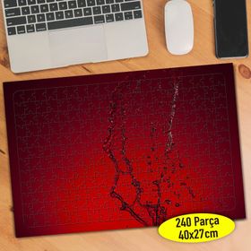 84154986 Kırmızı Zeminde Su Sıçraması 240 Parça Puzzle Yapboz