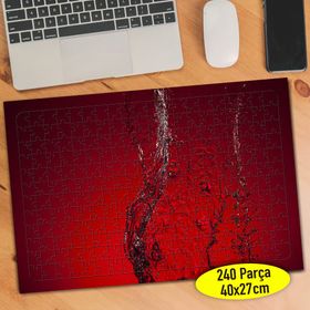 84155533 Kırmızı Zeminde Su Sıçraması 240 Parça Puzzle Yapboz