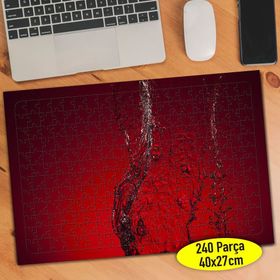 84155533 Kırmızı Zeminde Su Sıçraması 240 Parça Puzzle Yapboz