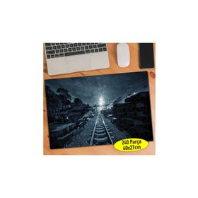 84258673 Dolunay Manzaralı Tren Rayları 240 Parça Puzzle Yapboz