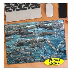 84609894 Denizde Yüzen Balık Sürüsü 240 Parça Puzzle Yapboz