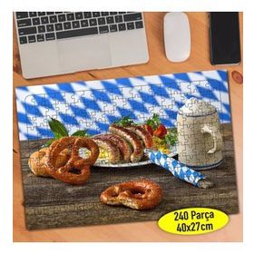 84802316 Köpüklü Ayran ve Simit Yiyecek 240 Parça Puzzle Yapboz