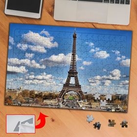 84FAC Bulutlar Altında Eyfel Kulesi 240 Parça Puzzle Yapboz Tablo