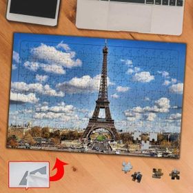 84FAC Bulutlar Altında Eyfel Kulesi 240 Parça Puzzle Yapboz Tablo