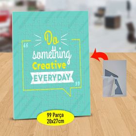 85 Something Cerative Yazılı 99 Parça Puzzle Yapboz Tablo