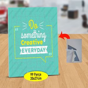 85 Something Cerative Yazılı 99 Parça Puzzle Yapboz Tablo