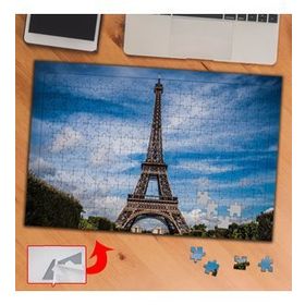 851853 Mavi Gökyüzü ve Eyfel Kule 240 Parça Puzzle Yapboz Tablo