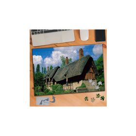 852 Ağaç Ve Sevimli Şirin Taş Evler 240 Parça Puzzle Yapboz Tablo