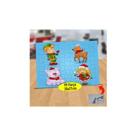 85298 Happy New Year Şapkalı Kız 99 Parça Puzzle Yapboz Tablo