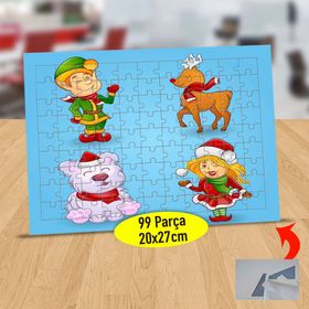 85298 Happy New Year Şapkalı Kız 99 Parça Puzzle Yapboz Tablo