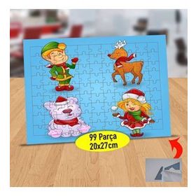 85298 Happy New Year Şapkalı Kız 99 Parça Puzzle Yapboz Tablo