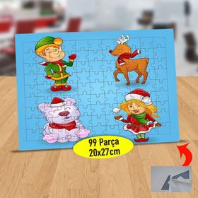 85298 Happy New Year Şapkalı Kız 99 Parça Puzzle Yapboz Tablo
