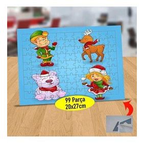85298 Happy New Year Şapkalı Kız 99 Parça Puzzle Yapboz Tablo