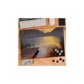 856 Göl Kenarı İskele Manzarası 240 Parça Puzzle Yapboz Tablo