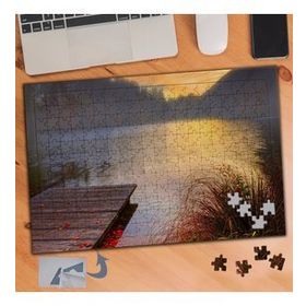 856 Göl Kenarı İskele Manzarası 240 Parça Puzzle Yapboz Tablo